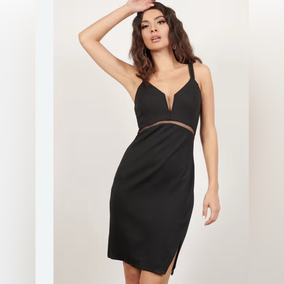 Astr the Label plunge neck sheath dress in size Small - Picture 1 of 12